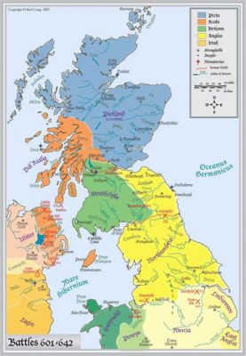 Den brittiska konungens död under slaget vid Degsastan; ett avgörande slag i den tidiga angelsaxiska perioden och en vändpunkt för Britanniens politiska landskap